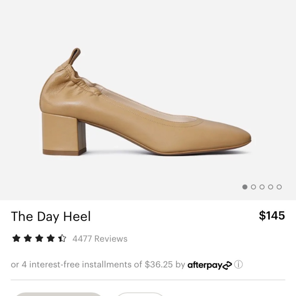 Size 6 Aqua Blue EVERLANE Day Heel